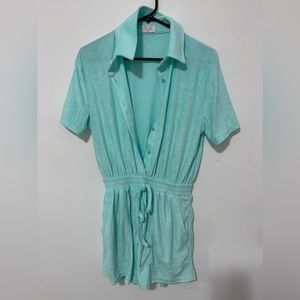 Terry cloth cover up/romper